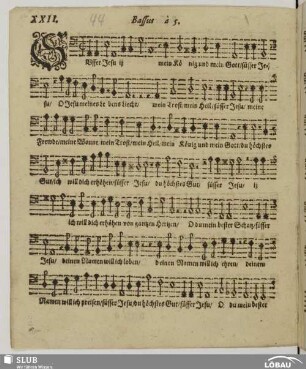 XXII. Süsser Jesu