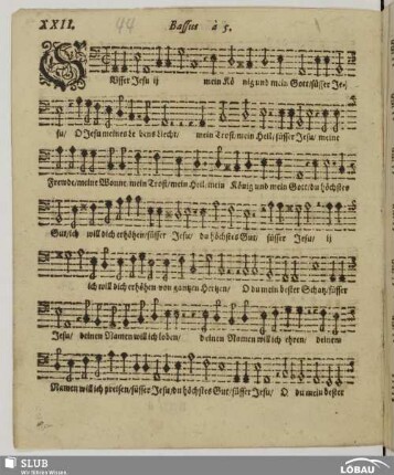 XXII. Süsser Jesu