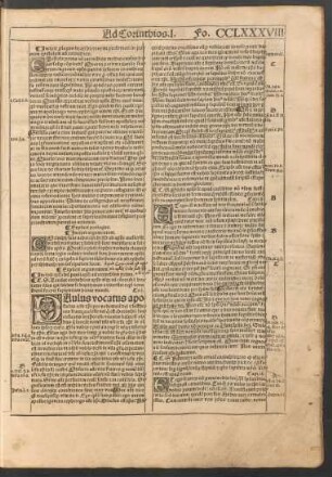 Incipit epistola beati pauli apostoli ad corinthios prima.