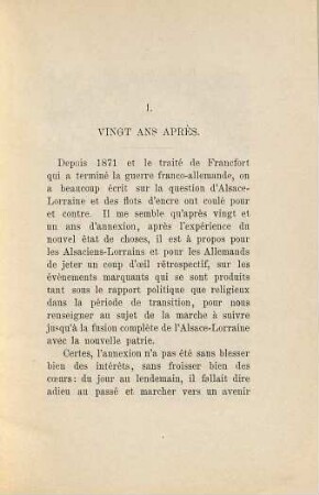 Vingt ans après!