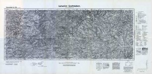 Reichskarte: Einheitsblatt 136 (1cm-Karte) Ludweiler-Saarbrücken