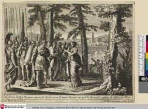 [Chiomara präsentiert ihrem Mann, dem König Orgiagon der Tektosagen das Haupt ihres Vergewaltigers; L'Épouse du roi Orgiagon présente à son mari la tête de l'homme qui l'avait violée]