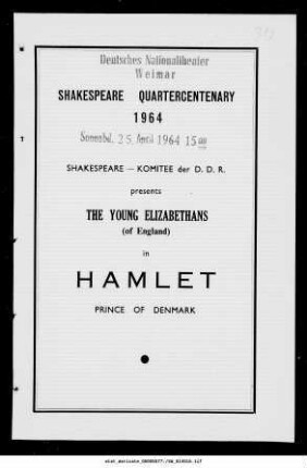 Hamlet Prince of Denmark