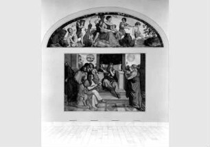 Blick auf die Wandgemälde der Casa Bartholdy in der Nationalgalerie