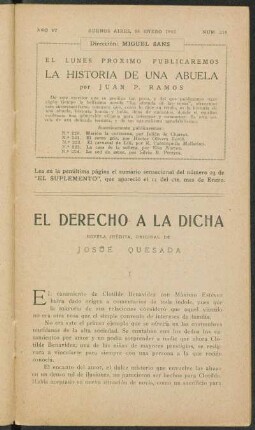 1922006218: El derecho a la dicha