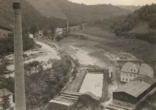 Glashütte. Blick zum Hammergut Gleisberg