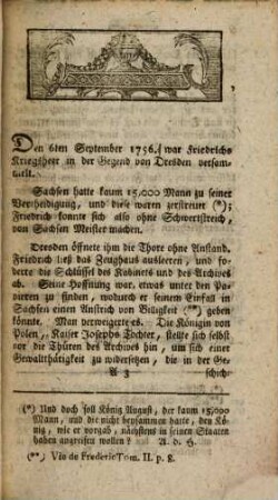 Leben Friedrichs des Zweiten Königs von Preussen, Drittes und viertes Bändchen