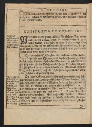 Constantia Et Confessio.