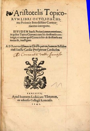 Aristotelis Topicorum libri VIII