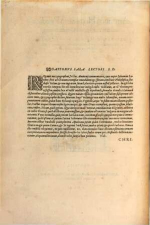 Ammonij Hermeae in Praedicamenta Aristotelis Commentarij