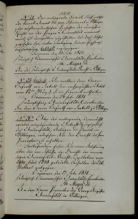 Anforderung eines Gutachtens bezüglich des Unterstuützungsgesuchs des Aktuars Daniel.