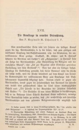 161-169 Die Reuefrage in neuester Beleuchtung