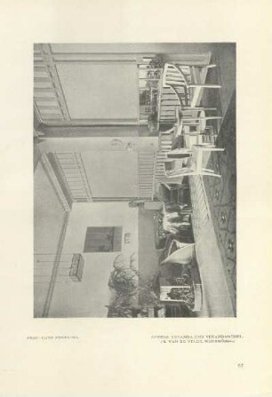 Offene Veranda und Verandamöbel