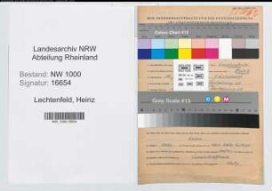 Entnazifizierung Heinz Lechtenfeld, geb. 10.06.1914 (Zollbeamter)