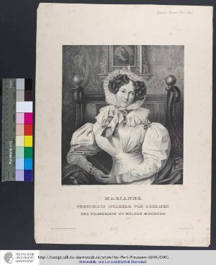 Marianne : Prinzessin Wilhelm Von Preussen. Geb. Prinzessin Zu Hessen Homburg