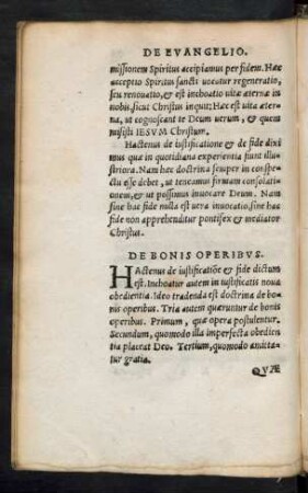 De Bonis Operibus.