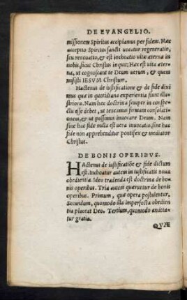 De Bonis Operibus.