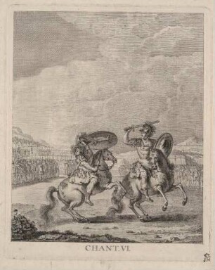 Illustration zum Gedicht "Le Palladium" von Friedrich II. von Preußen (6. Gesang)