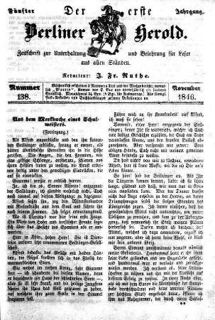 Nummer 138, November 1846