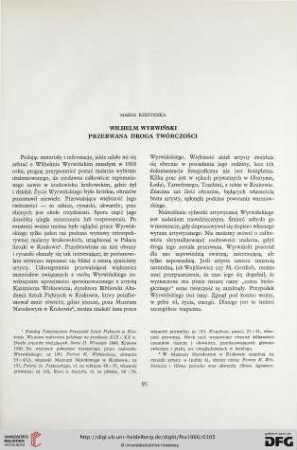 3: Wilhelm Wyrwiński - Przerwana droga twórczości