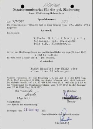 Stockburger, Wilhelm