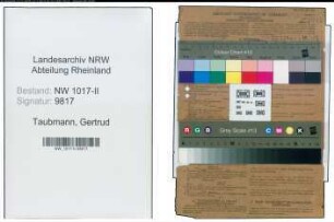 Entnazifizierung Gertrud Taubmann , geb. 22.08.1915 (Sekretaerin)