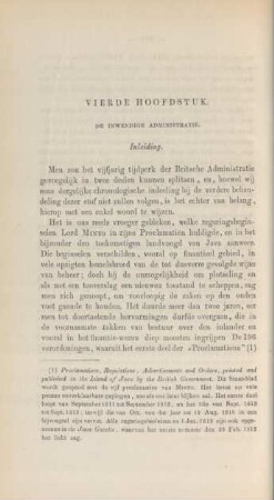 Vierde hoofdstuk. De inwendige administratie