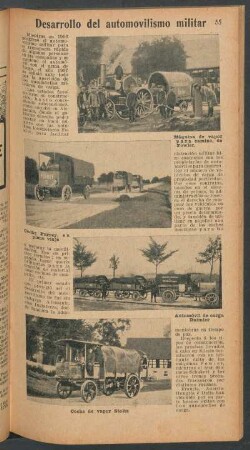 Desarrollo del automovilismo militar