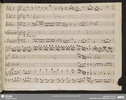 Arminio. Excerpts - Mus.3015-F-1,3 : S, strings, b