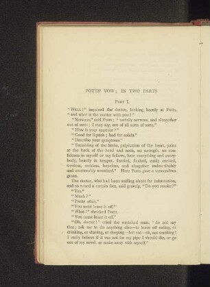 Potts' Vow; In Two Parts