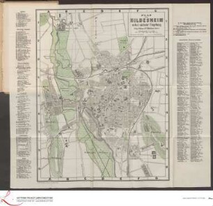 Plan von Hildesheim nebst nächster Umgebung.