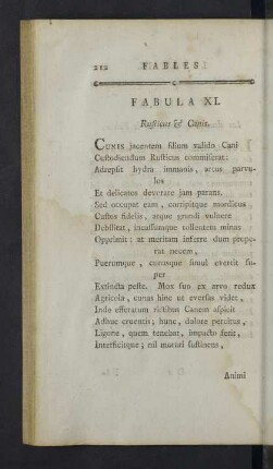 Fabula XI. - XX.