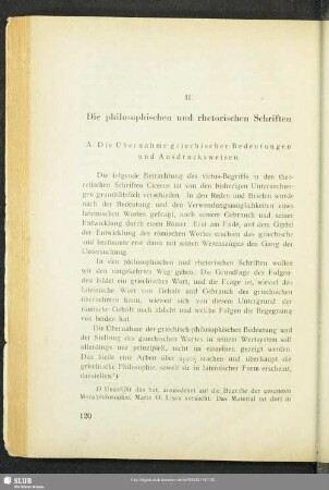 II. Die philosophischen und rhetorischen Schriften