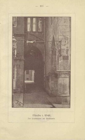 Münster i. Westf. Der Schwertarm am Rathhause
