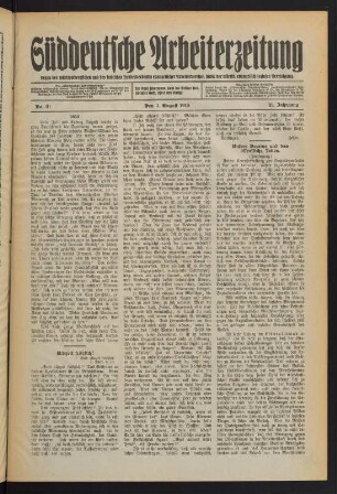 Nr. 31. Den 3. August 1913. - Nr. 35. Den 31. August 1913.