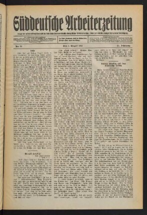 Nr. 31. Den 3. August 1913. - Nr. 35. Den 31. August 1913.