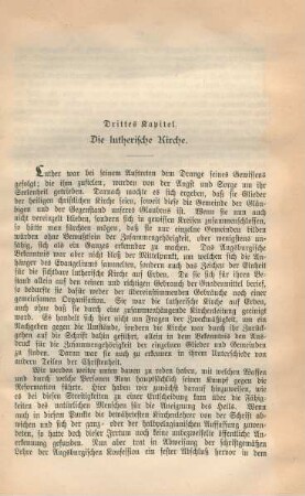 Drittes Kapitel. Die lutherische Kirche