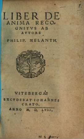 Liber De Anima