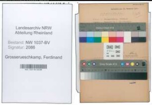 Entnazifizierung Ferdinand Grosserueschkamp , geb. 19.04.1903 (Landwirt)