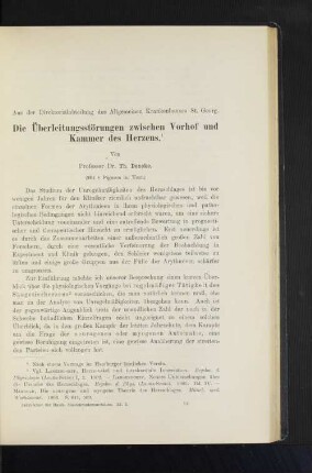Die Überleitstörungen zwischen Vorhof und Kammer des Herzens.