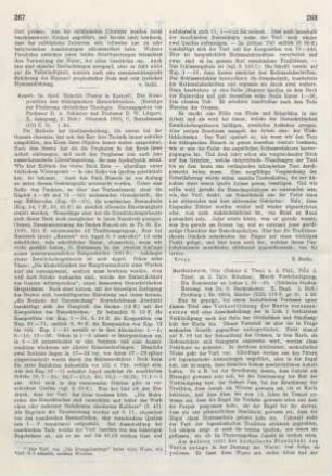 268-269 [Rezension] Bardenhewer, Otto, Mariä Verkündigung