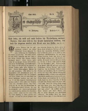 Nr. 5. Mai 1913.