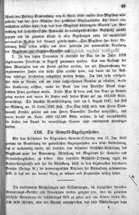 XXII. Die Gewerks-Angelegenheiten