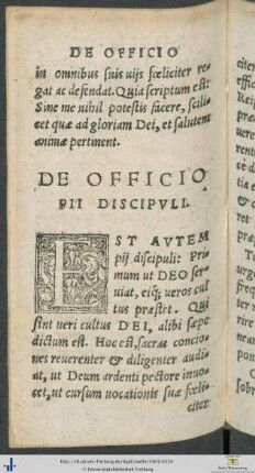 De Officio Pii Discipuli