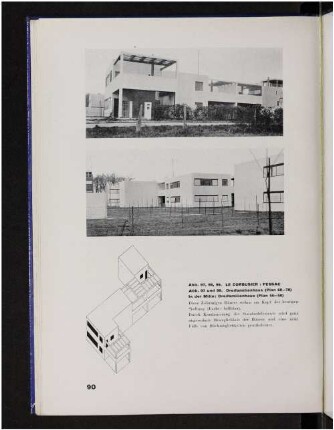 Abb. 97, 98, 99. Pessac. Dreifamilienhaus