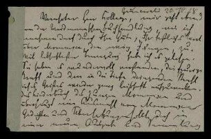 Nr. 9. Brief von Konrad Burdach an Ulrich von Wilamowitz-Moellendorff. Grunewald, 20.4.1918