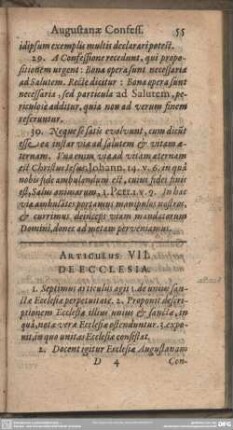 Articulus VII. De Ecclesia
