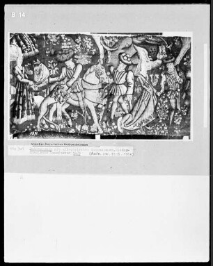 Bildteppich mit allegorischen Genreszenen