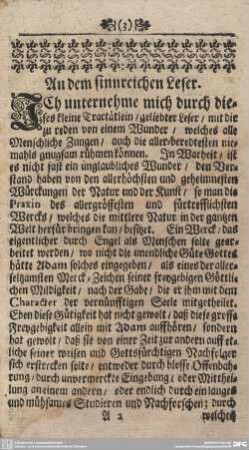 An dem sinnreichen Leser.