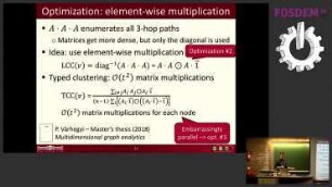 Multiplex graph analysis with GraphBLAS